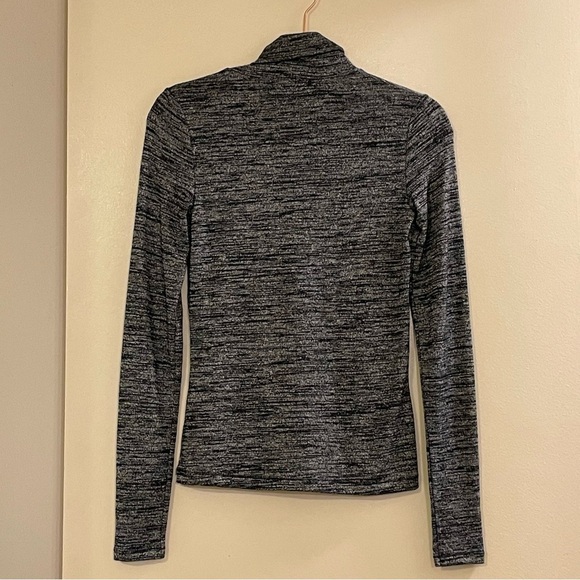 RAG & BONE Landon T-Neck in Black Heather - Picture 3 of 6